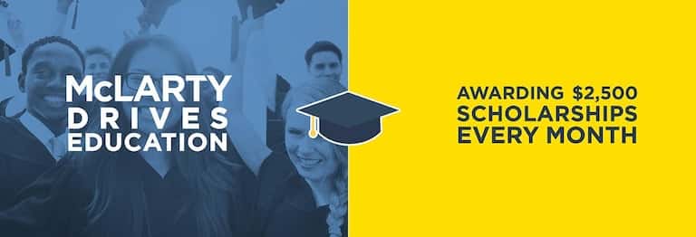 McLarty Drives Education Banner