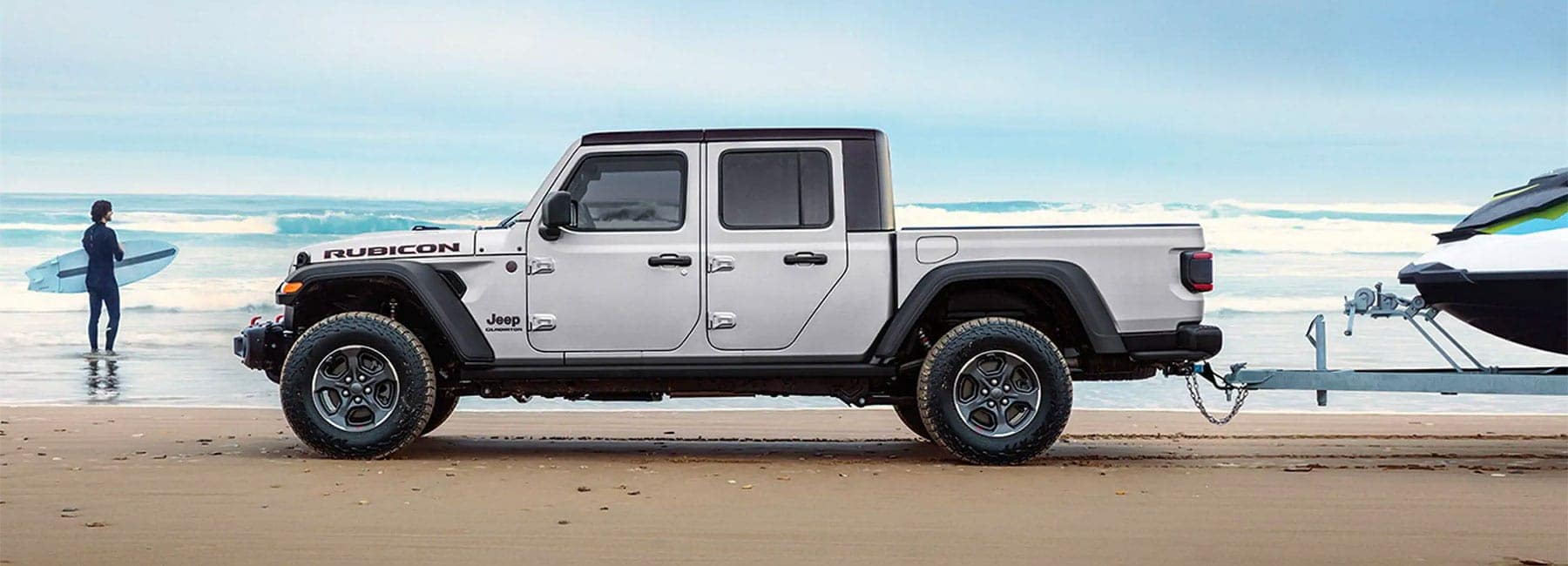Jeep Gladiator Parked by ocean