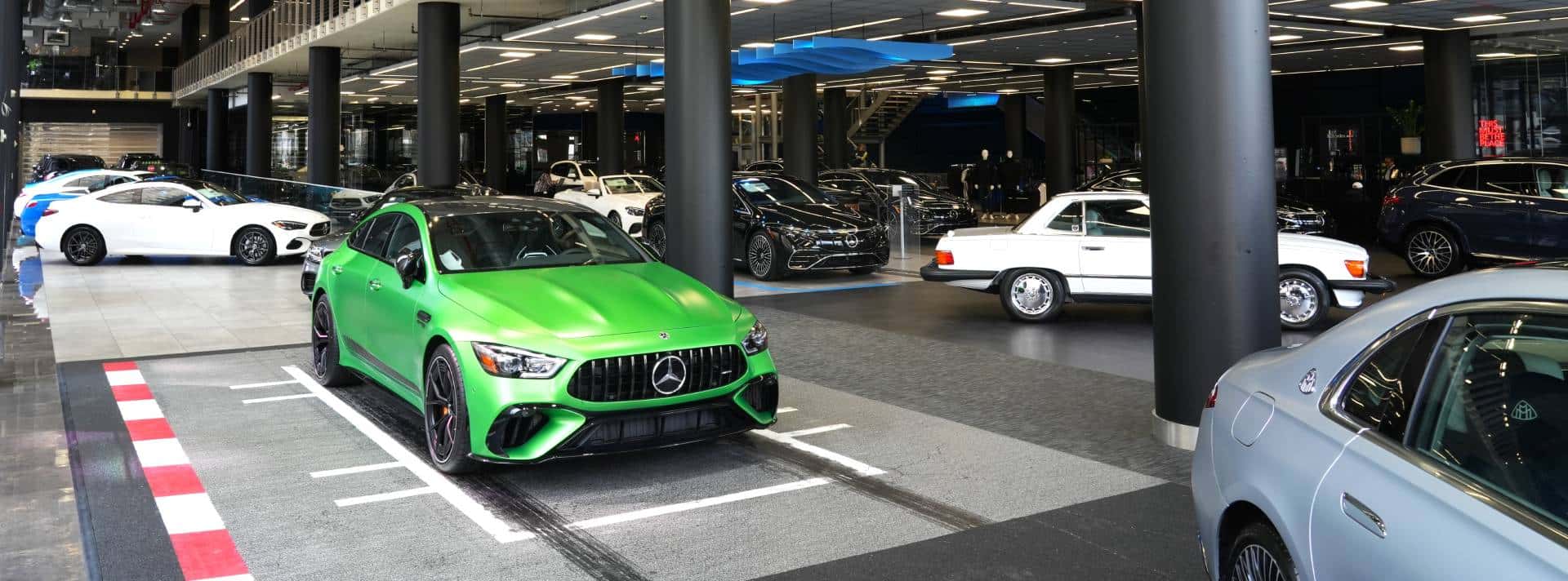 Green Mercedes-Benz