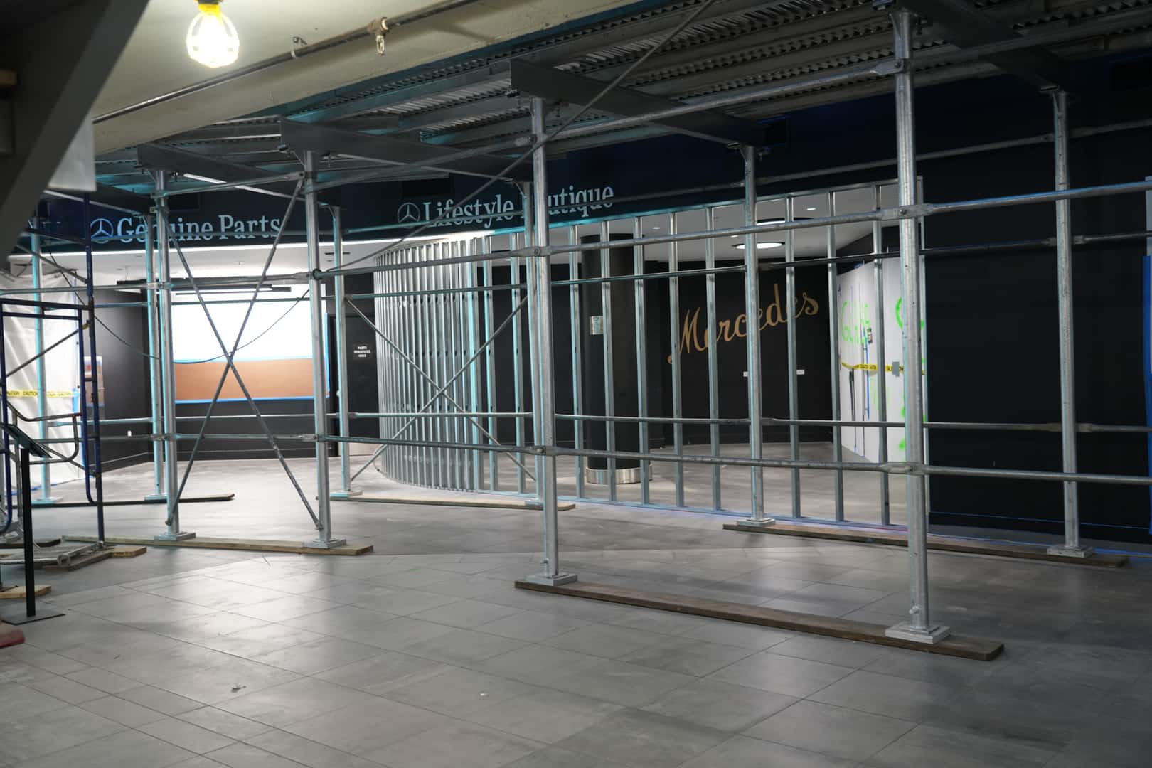 Mercedes-Benz of Manhattan Construction Interior View