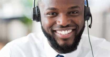 Man Wearing Headset