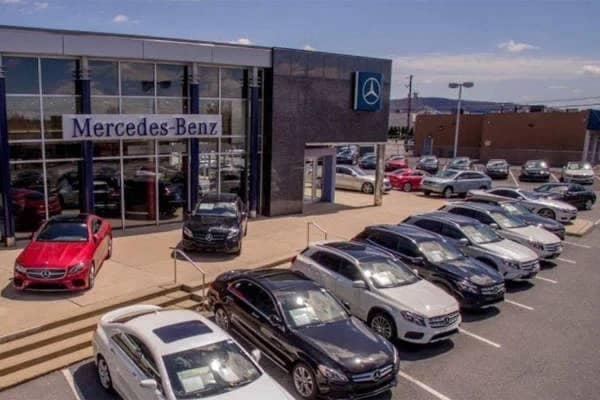 Mercedes-Benz of Lehigh Valley dealership aerial view