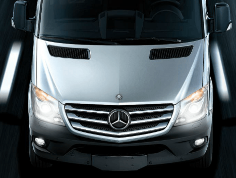Mercedes-Benz Sprinter Cargo Van Front Grill_ Hood