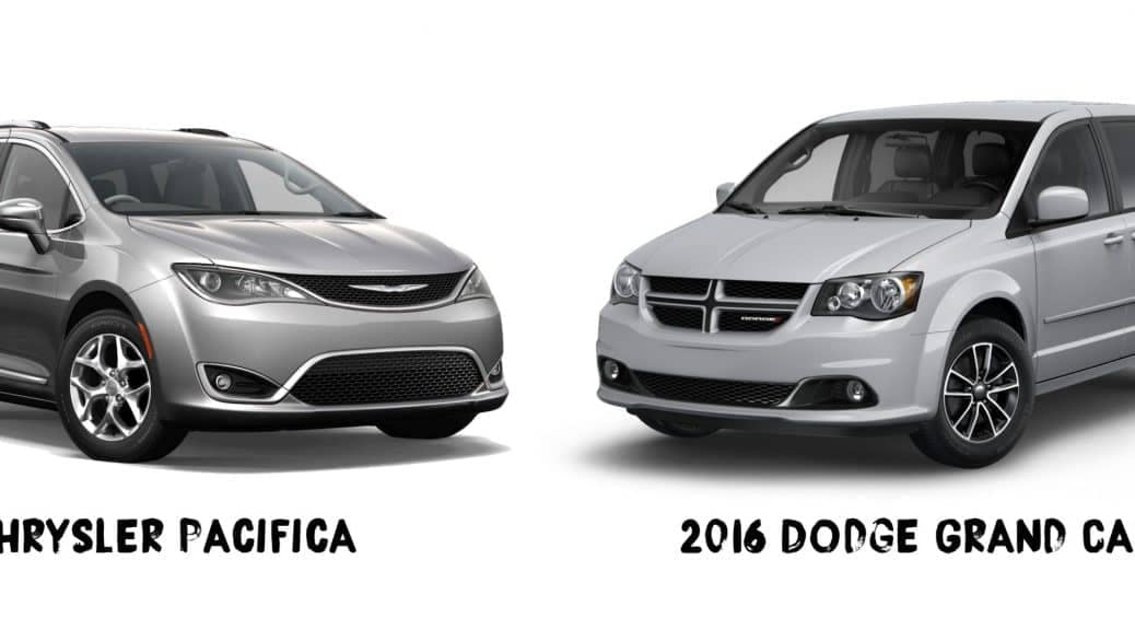 Minivan Comparison 2017 Chrysler Pacifica and 2016 Dodge Grand Caravan