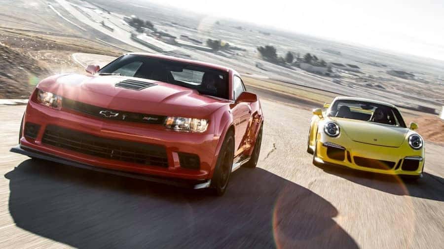 2015-chevrolet-camaro-z28-vs-porsche-911-gt3-Chevy Dealers in Miami