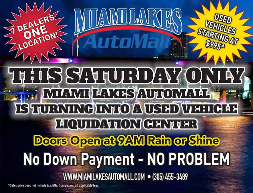 Miami Lakes Automall Slasher Sale long