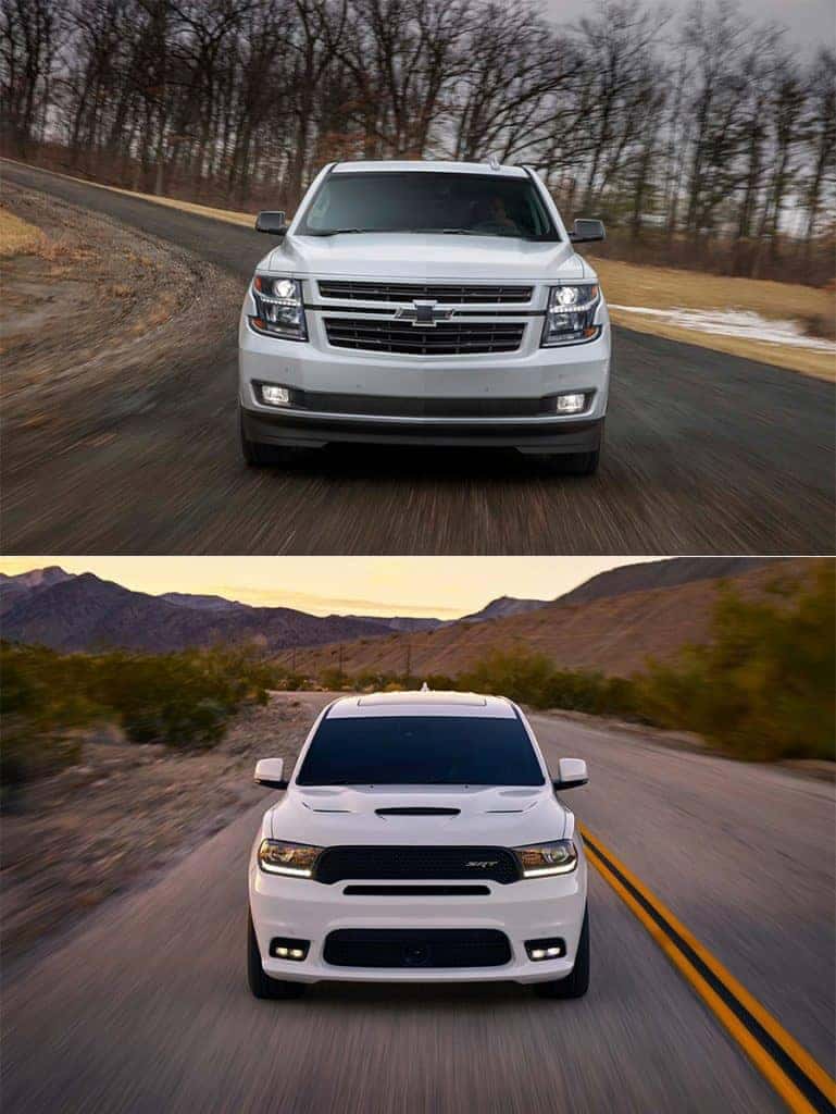 chevy tahoe rst vs dodge durango srt