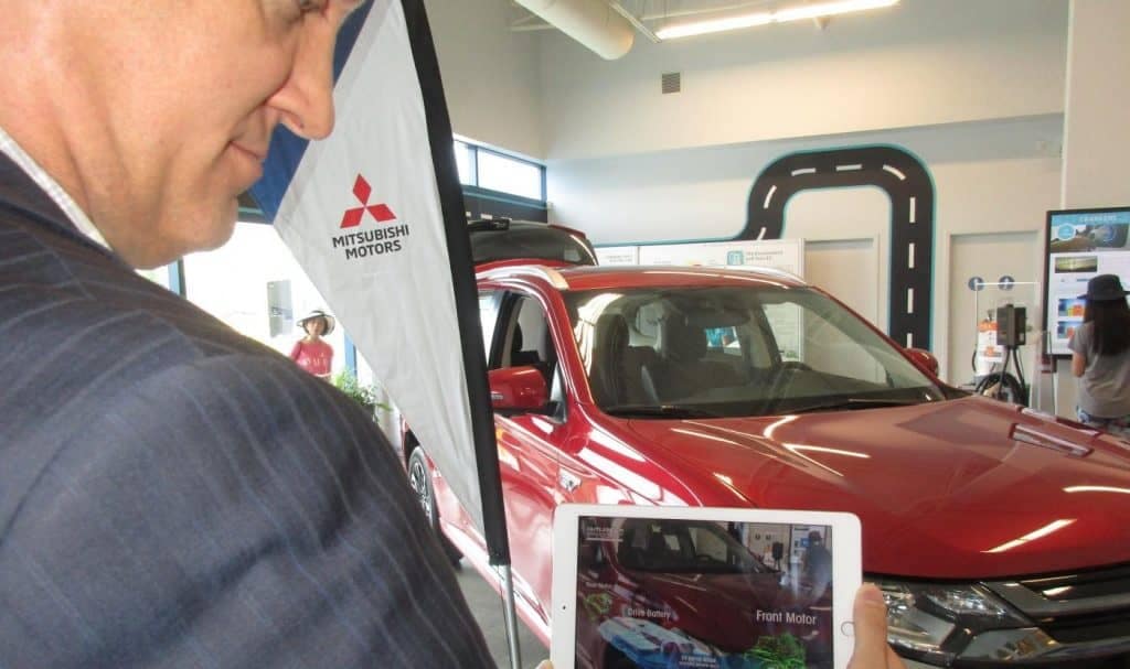 Miami Lakes Automall Mitsubishi Augmented Reality App