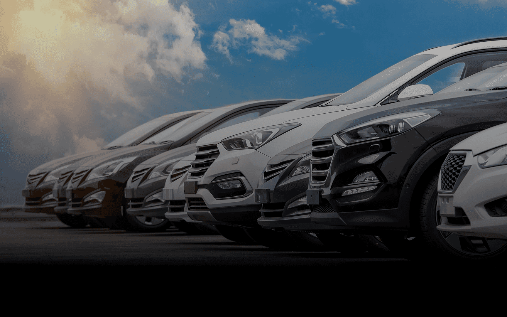Vehicles in a row