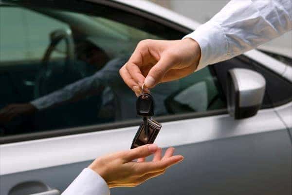 Handing over keys