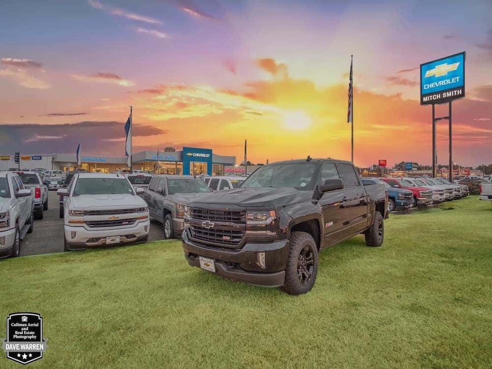 silverado truck in grass