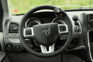 Steering wheel with hand controls