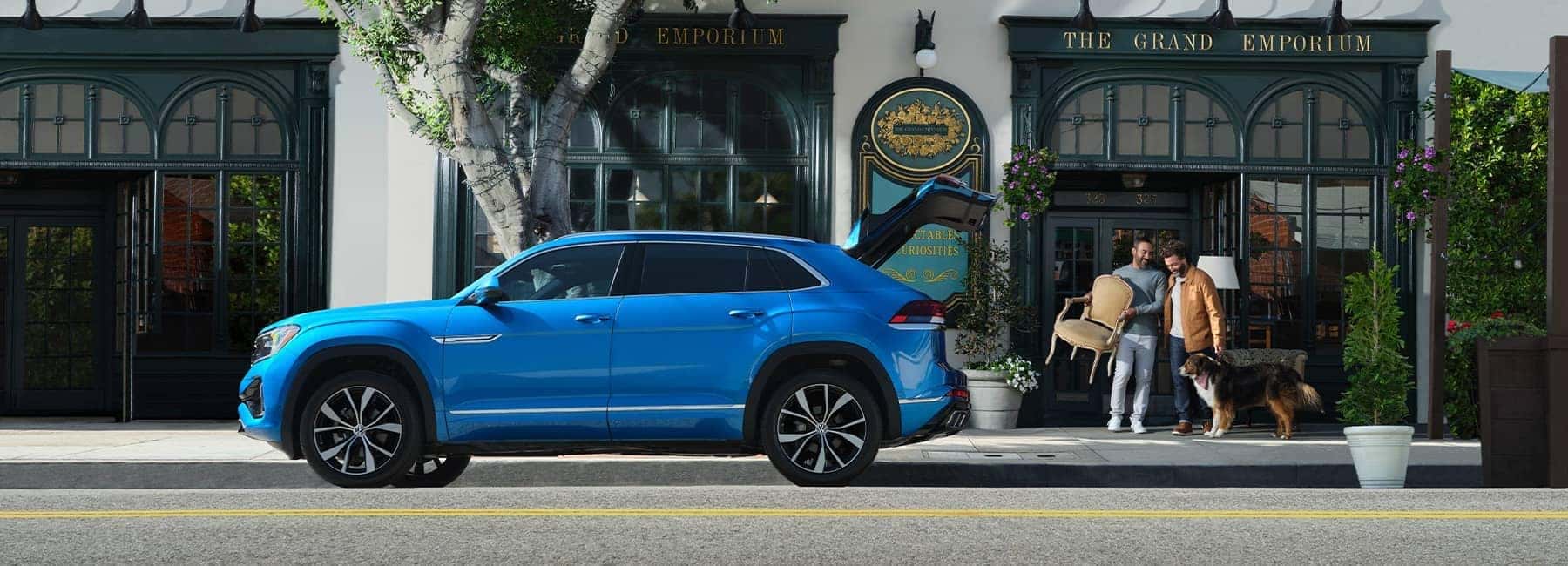 2024 Atlas Cross Sport parked at a market