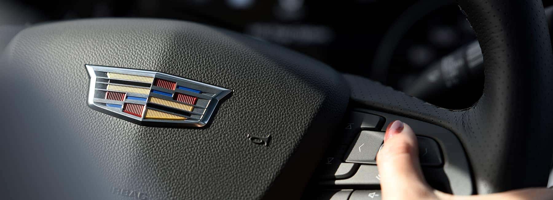 Cadillac Steering Wheel With Emblem