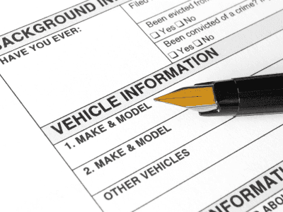 mullanax ford new plate and registration paperwork
