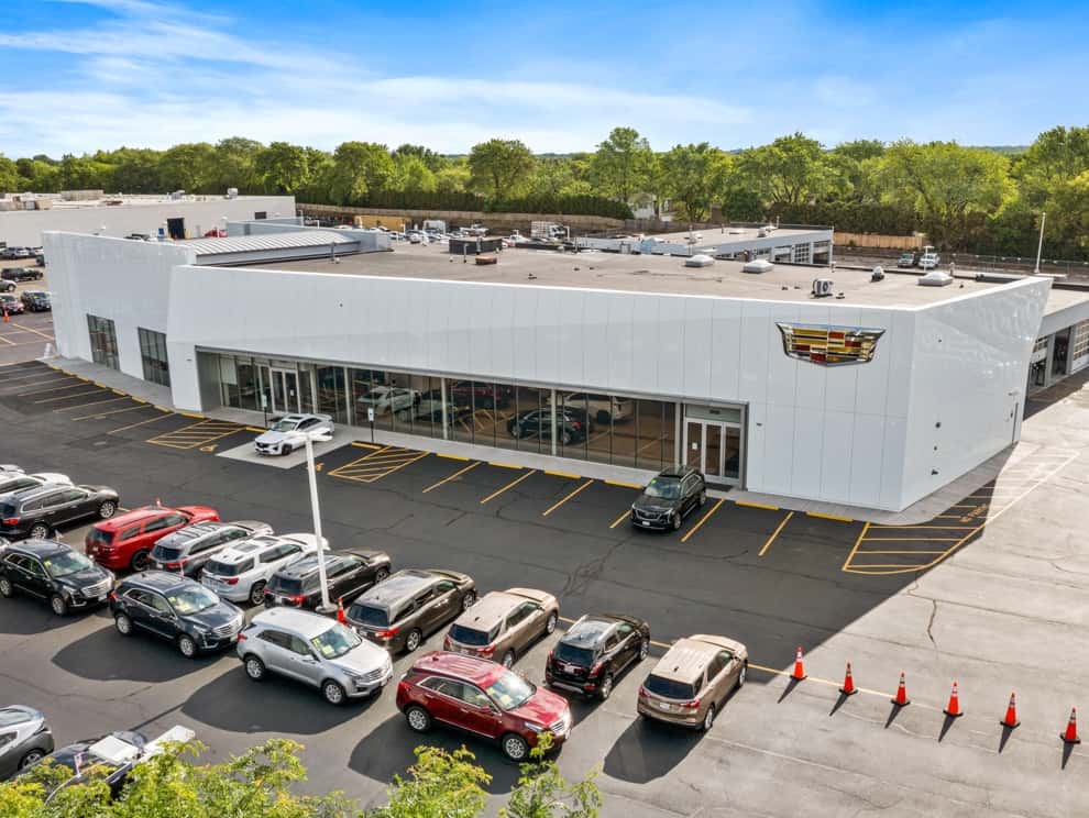 Napleton Cadillac of Libertyville view from drone