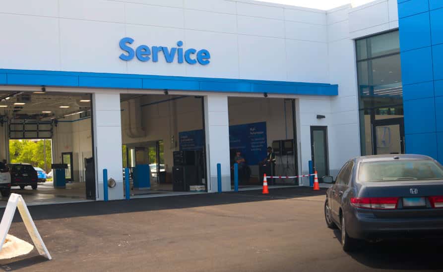 Service bay doors