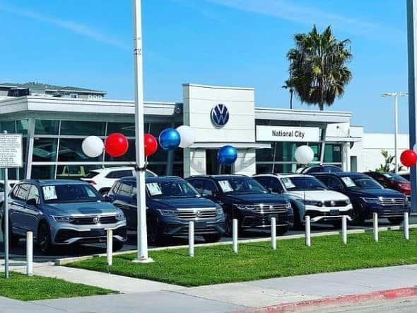 National City Volkswagen front of dealership