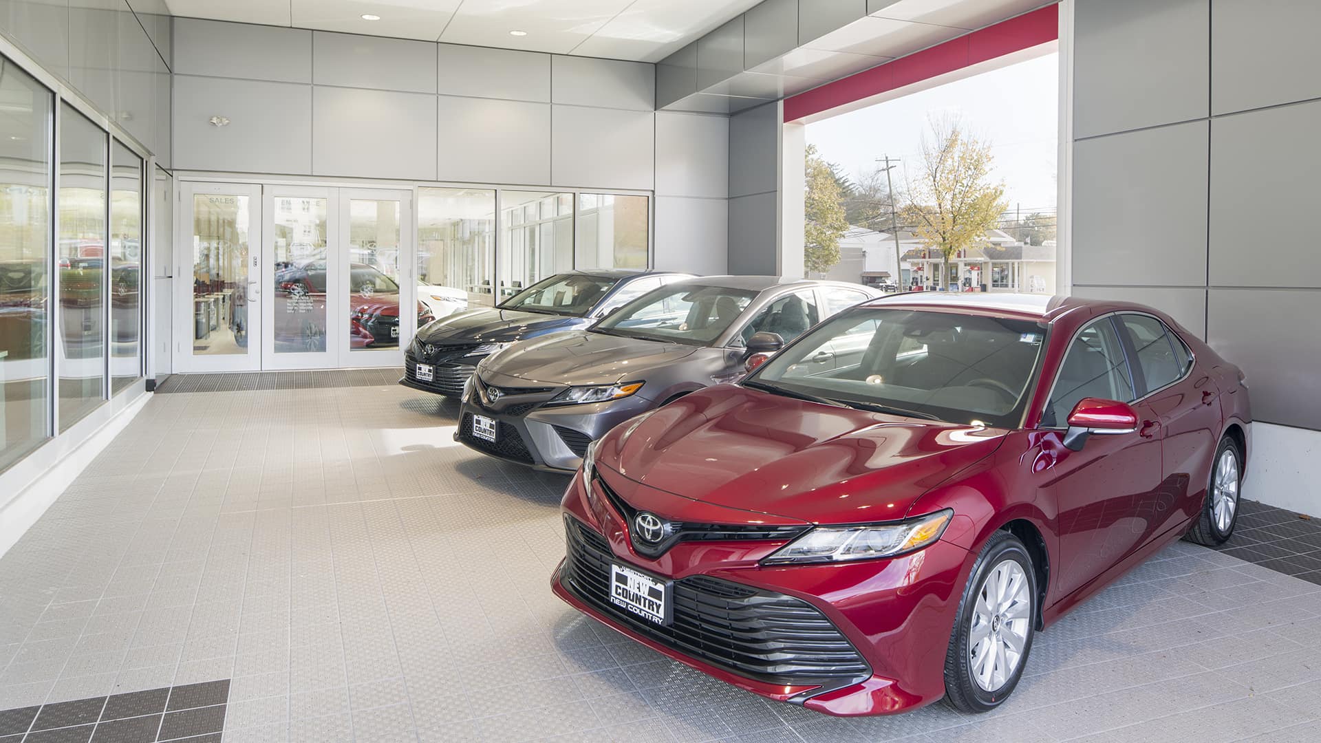 interior shot of New Country Toyota of Westport showroom