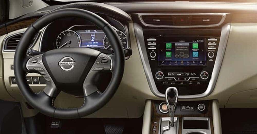 The dashboard is shown in a 2020 Nissan Murano.