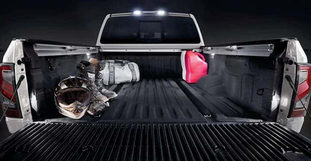 The bed of a 2020 Nissan Titan is shown.