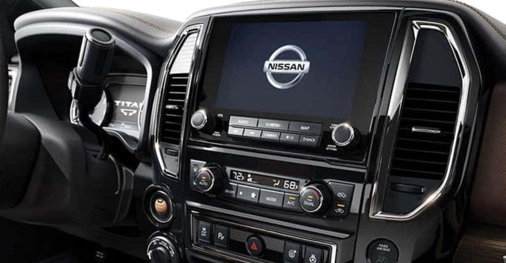 The screen is shown in a 2020 Nissan Titan.