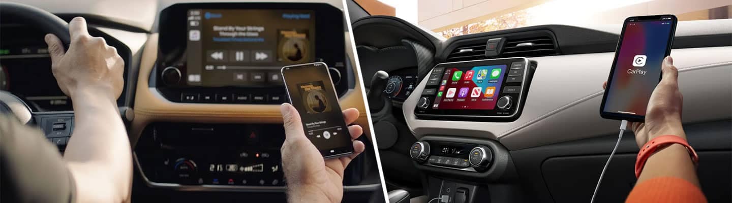 Nissan with Apple CarPlay and Antroid Auto