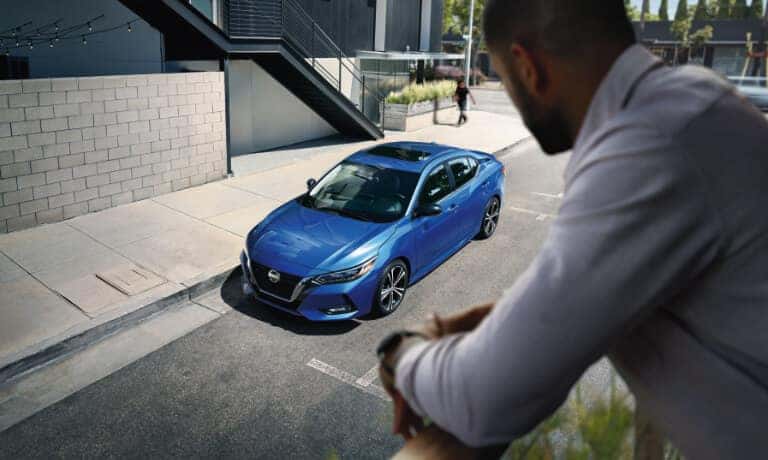 2021 Nissan Sentra parked on the street