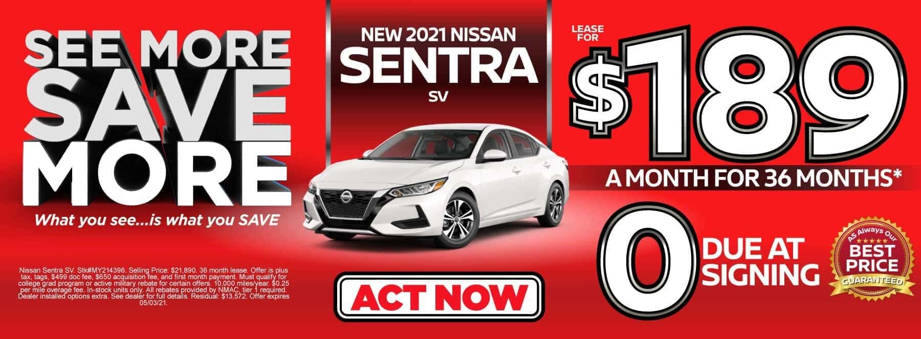 Sentra special banner