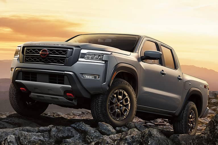 2022 Nissan Frontier at sunset