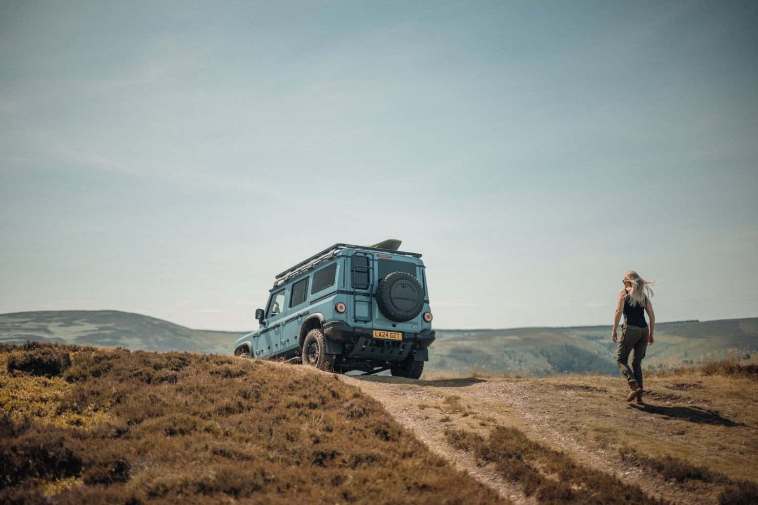 ineos vehicle parked on a hill