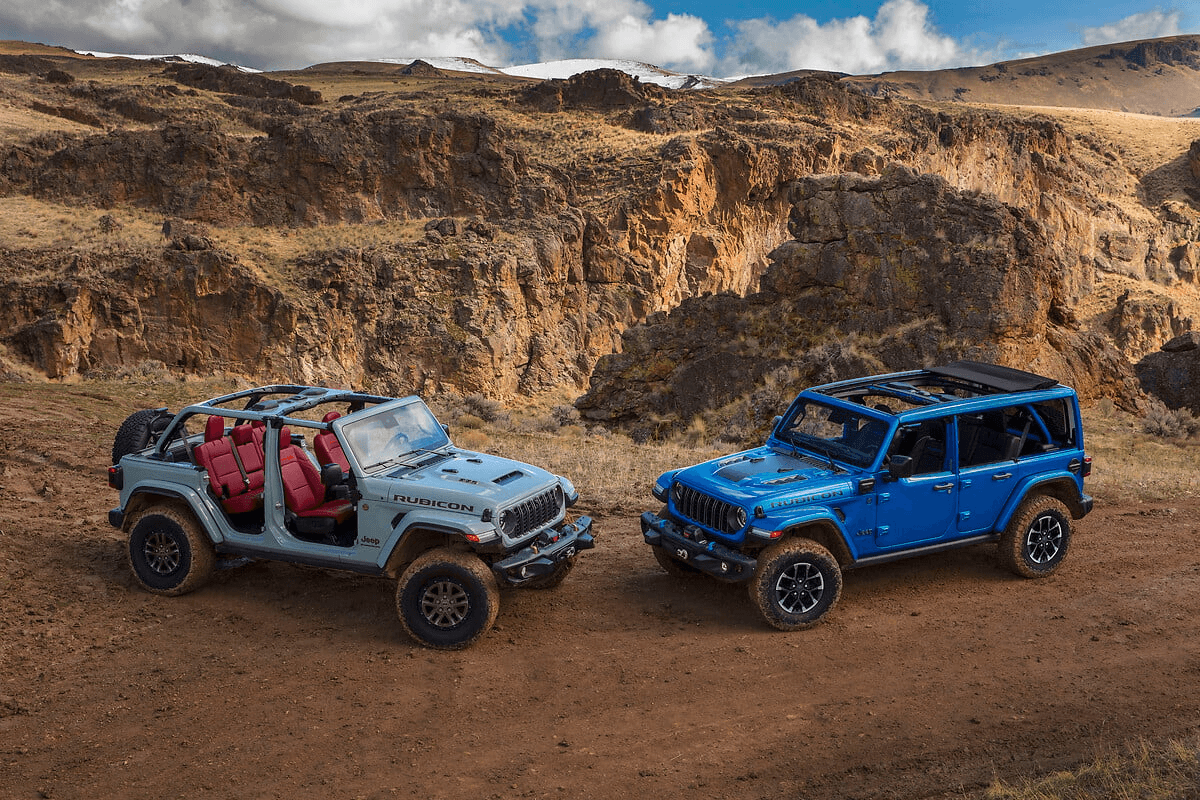 Vehicles modeled on a mountain