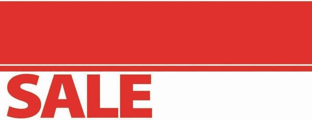 Sale banner rotated
