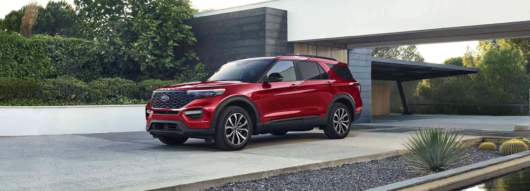 2023 Explorer parked next to building