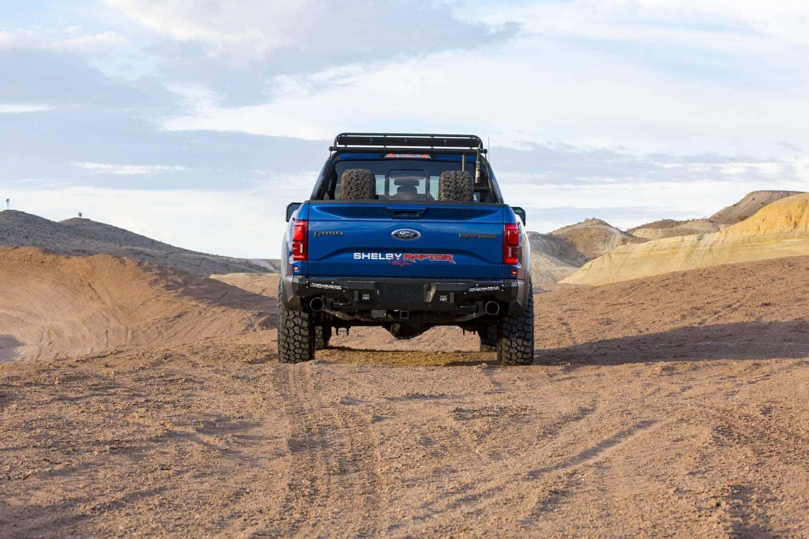Raptor driving away