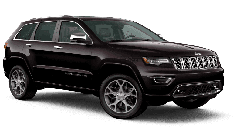 2020 Jeep Grand Cherokee Overland in maroon