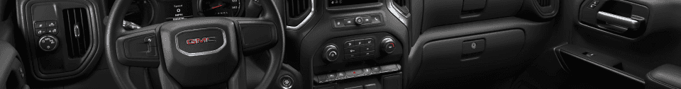 The black dash in a 2024 GMC Sierra 1500.