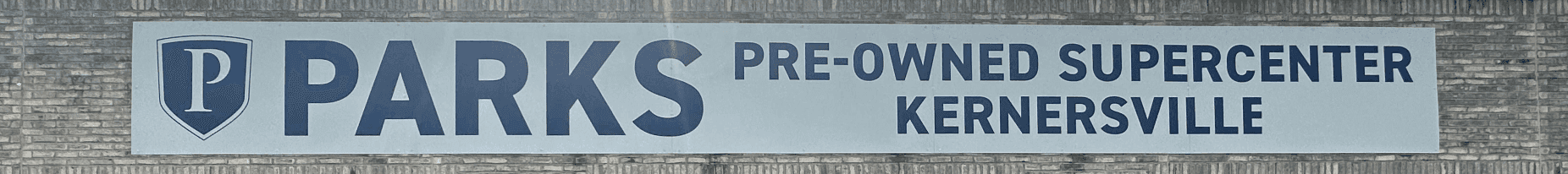 Parks Pre-Owned Supercenter banner.
