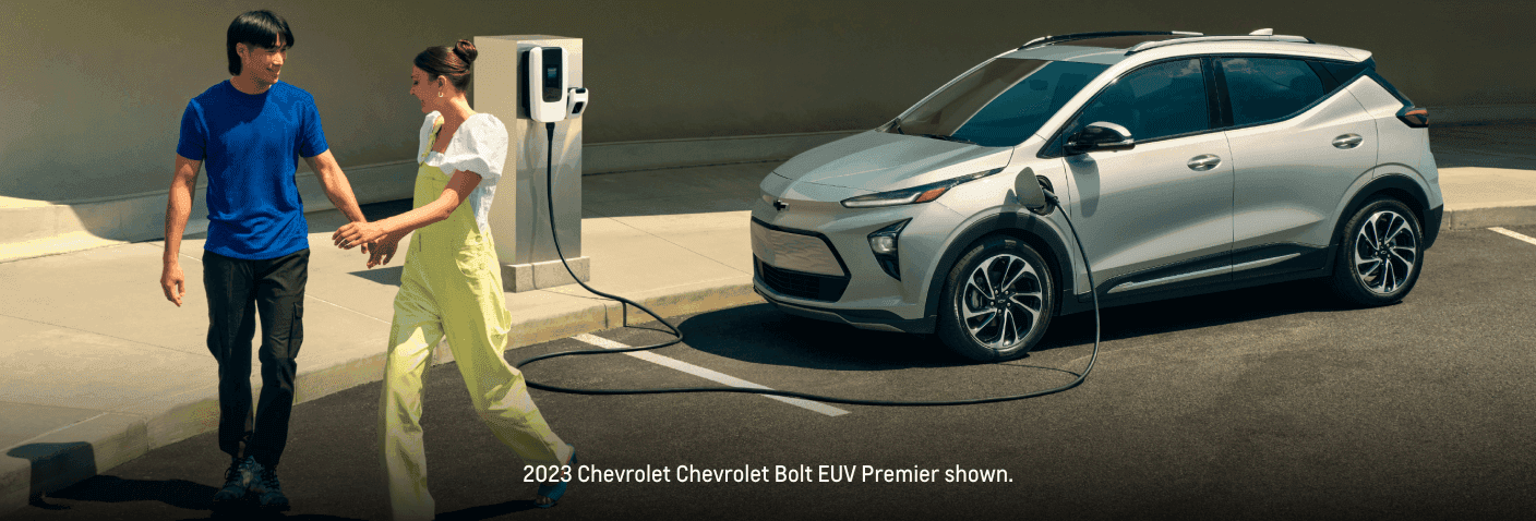 Silver 2024 Chevy Bolt EUV charging