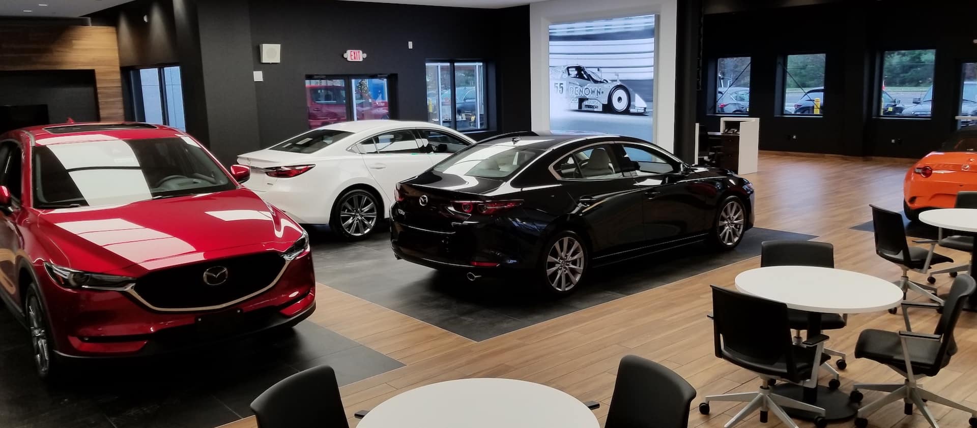 Inside Mazda Dealership