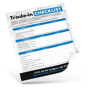 Trade-In Checklist