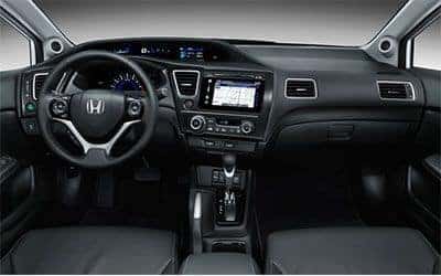 used 2014 Honda Civic Sedan front interior