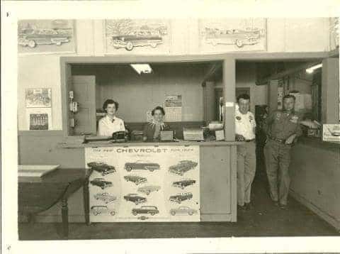 employees behind a counter