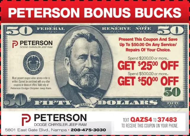 Peterson Bonus Bucks