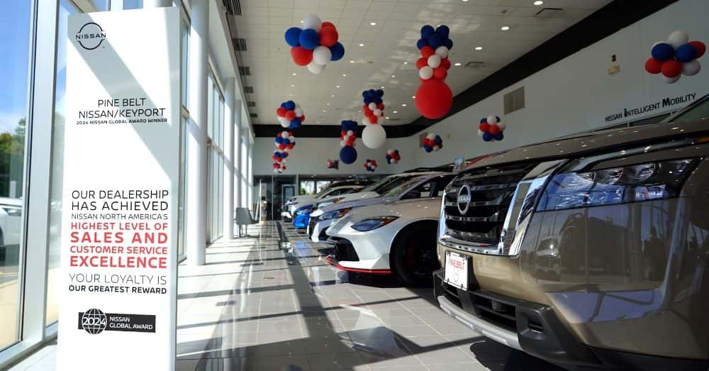 Showroom at Pine Belt Nissan of Keyport