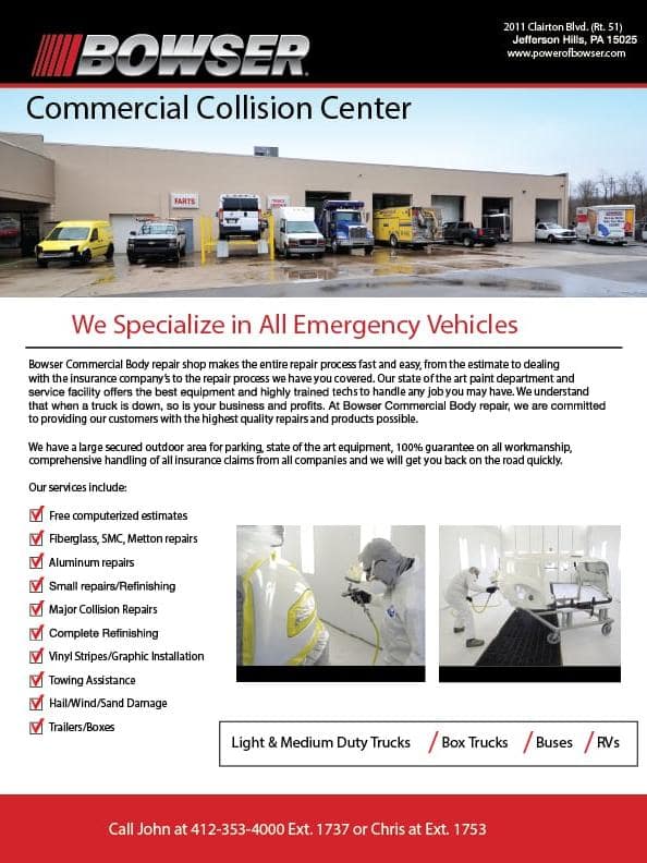 commercial collision info