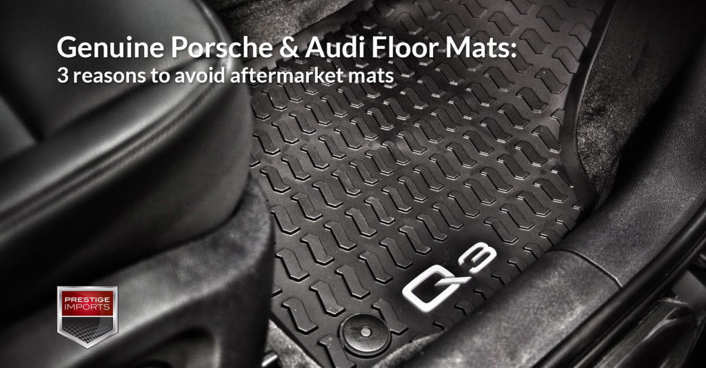 Photo of the new all-weather Audi floor mats for the 2015 Q3