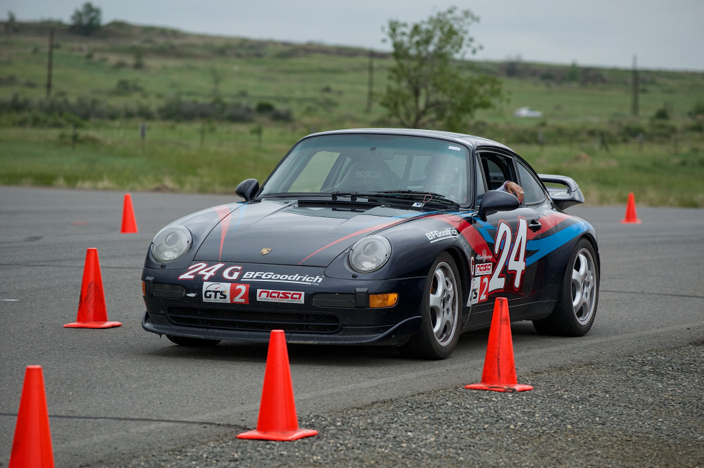 Porsche 911 on the track at RMRPCA Ladies Day 2015