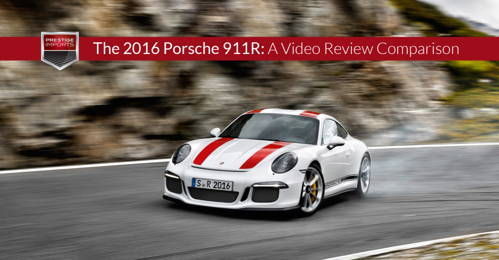 The 2016 Porsche 911R - A Video Review Comparison