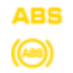 Porsche Dashboard Warning Lights - Instrument Panel Light - Yellow ABS